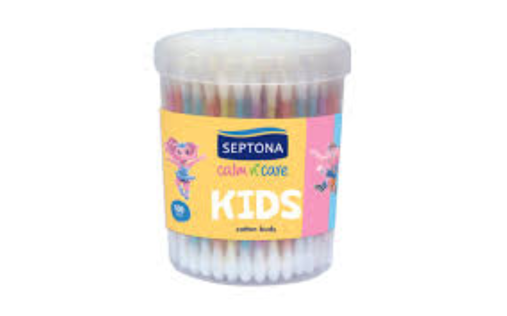 SEPTONA KID 100 COTTON BUD RND TIN